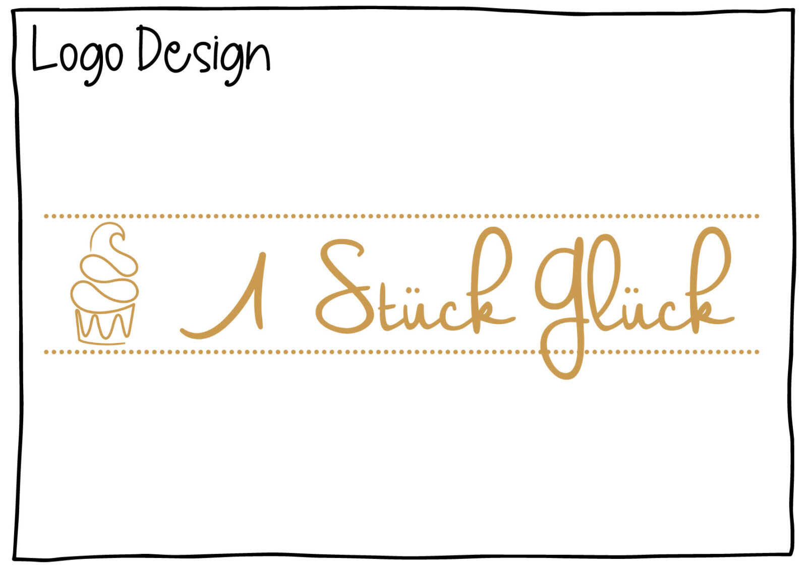 Logo Design 1 Stück Glück