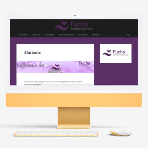 Read more about the article Webdesign “Fuchs Farbgestaltung”