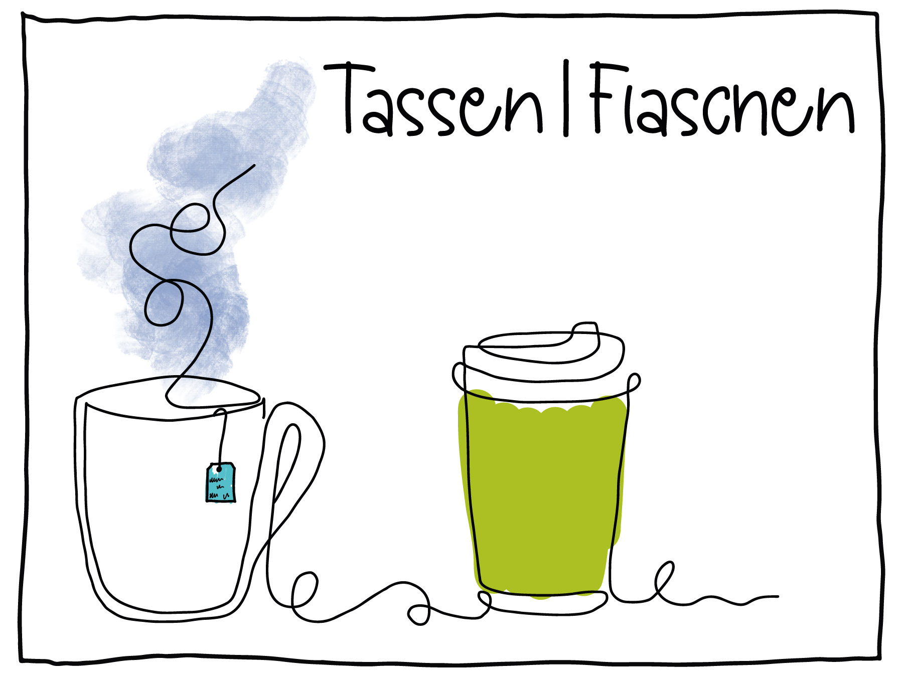 Tassen Flaschen Texo-Design